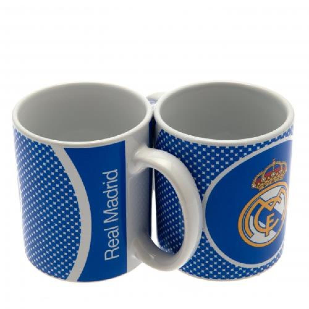 Real Madrid FC Crest Mug Latest Bullseye Design Tea/Coffee Cup Official Licensed