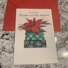 Merry Christmas To A Daughter And Her Husband 5.5”x8” Hallmark Greeting Card