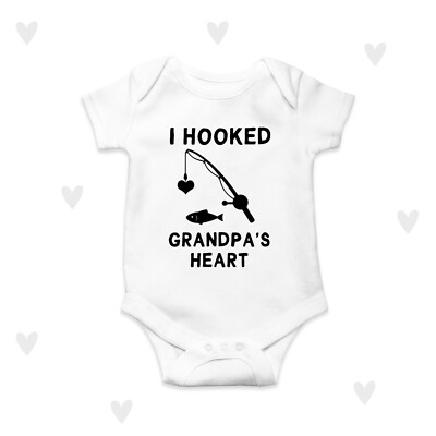 Angeln Opa Baby Grow Personalisiert Fischer Opa