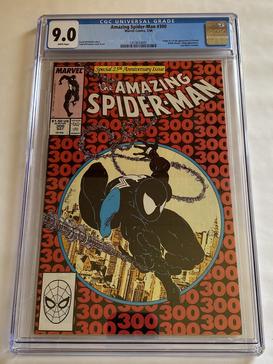 Amazing Spiderman 300 Marvel Comics 1988 CGC 9.0 White Pages Amazing Spiderman 300 Marvel Comics 1988 CGC 9.0 White Pages