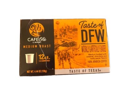 HEB Cafe Ole Texas Pecan Medium Roast Coffee Single Serve 54 count K