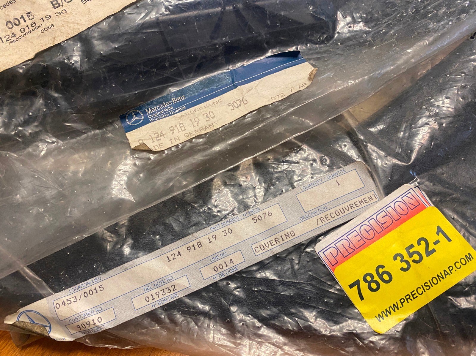 NOS MERCEDES W124 Seat Side Cover-124 918 19 30 for sale online | eBay 