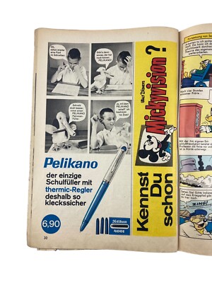 Pelikano Ad 1963 Mickey Mouse Issue 52 MMK Newspaper Unifil Stamps Paul