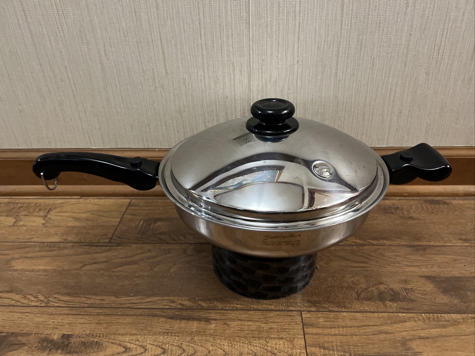 Saladmaster waterless Cookware Wok 5 quarts 316ti titanium eBay