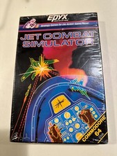 Jet Combat Simulator EPYX Video Game Vintage Floppy Disk for Commodore 64