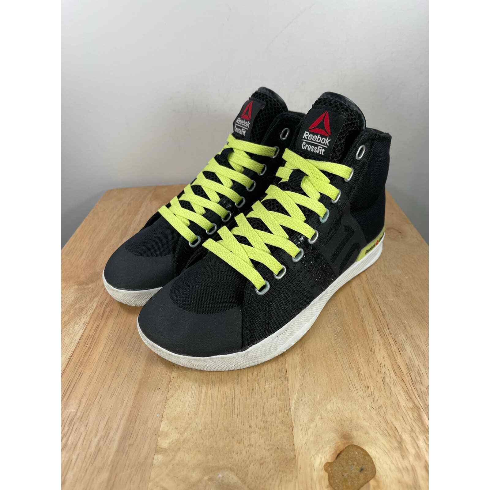Reebok Womens CrossFit Rcf Lite Tr Black Green High Top Training Shoes