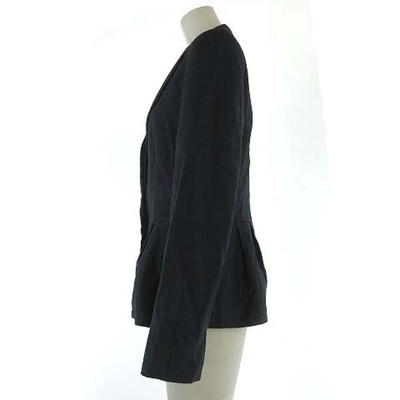 Lanvin Collection Tailored Jacket 1B Silk Blend 38 Medium Navy 