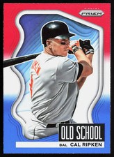 2022 Panini Prizm Old School Red/White/Blue Prizm Cal Ripken #OS-5 Orioles