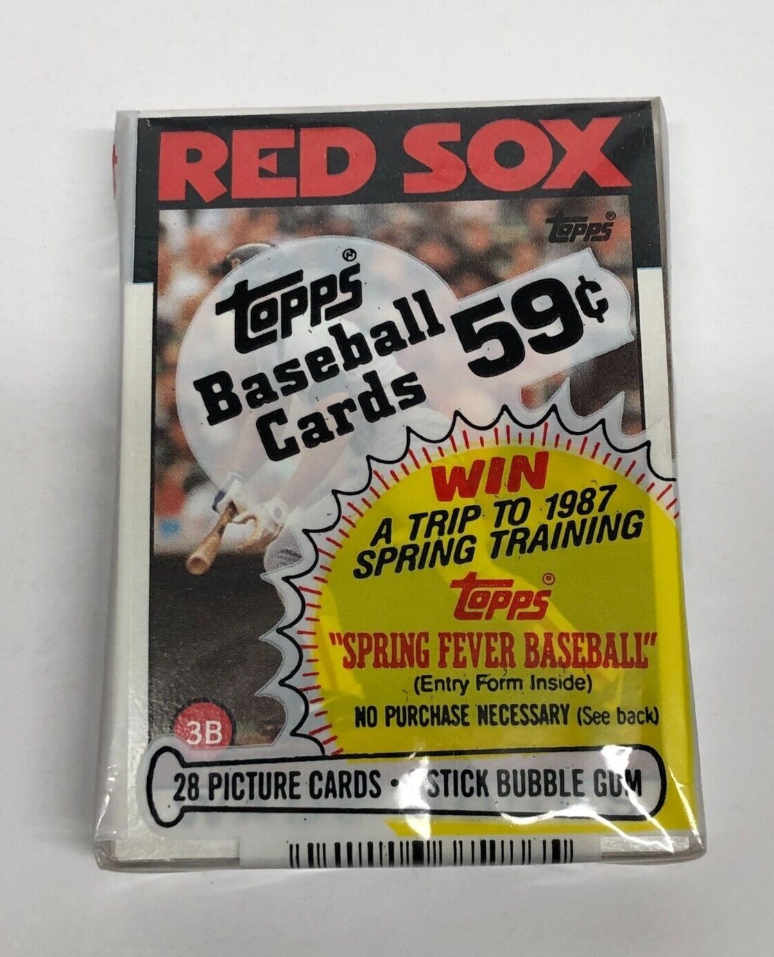 1986 TOPPS Baseball UNOPENED CELLO Pack with WADE BOGGS on top | eBay