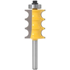 1/4  6mm Shank Triple Bead Furniture Trim Edge Moulding Router Bit Cutter