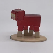 Minecraft Die Cast Metal Red Sheep Figurine Mojang Jada Toys