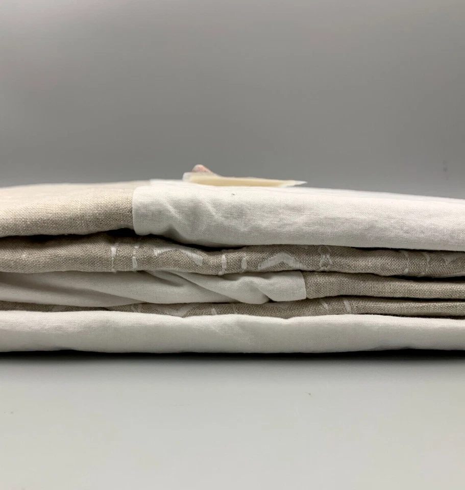 Falda Cuna Pottery Barn Niños Dulce Animal Belga Lino Natural 16" DROP #Q137K Foto 2 de 3