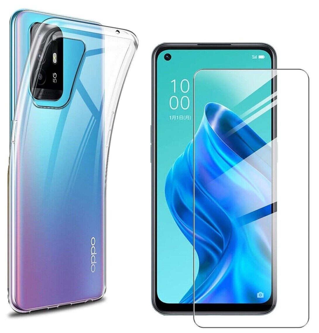 For OPPO A94 5G TEMPERED GLASS SCREEN PROTECTOR CLEAR SILICONE