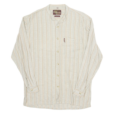 CANVAS Damenbluse Beige Langarm Gestreift M