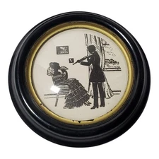 C&A Richards Framed Silhouette "Musical Moments" 4.5" Wall Hanger