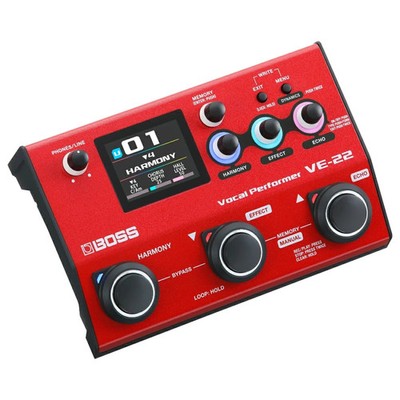 Boss VE-22 Vocal Performer Vocal Effects and Looper Pedal Guitar