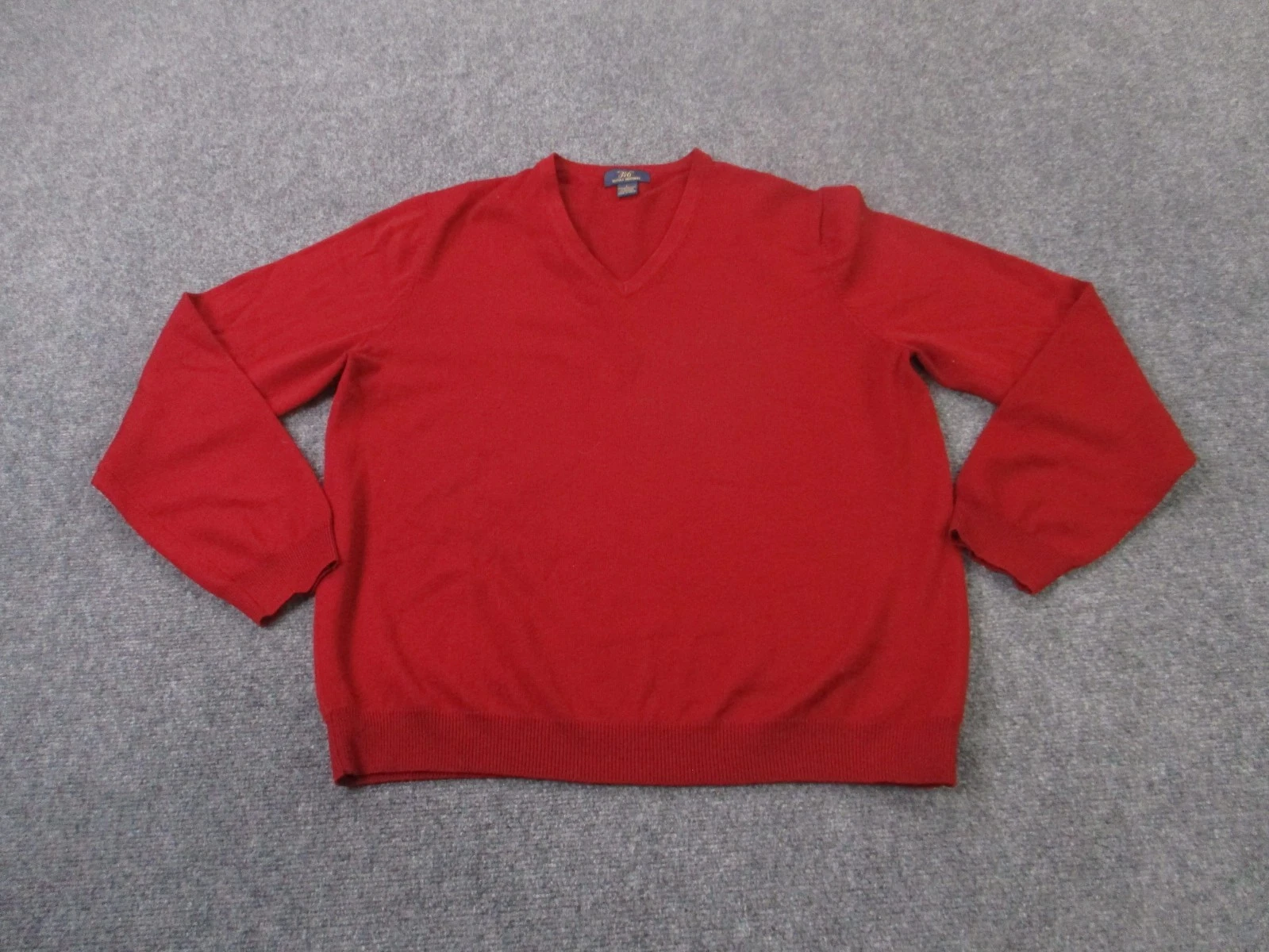 Brooks Brothers Sweater Mens L Red Merino Wool Jumper Golf Preppy 346 Pullover