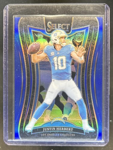 2024 Panini Select Justin Herbert Suite Blue Prizm #/99 Chargers