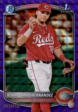 2025 Bowman #BCP-18 Ichiro Cano Hernandez Purple Geometric Refractor #/250