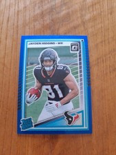 2025 Panini Donruss Optic - Rated Rookie Jayden Higgins #225 Blue Glitter Prizm