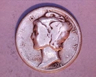 1924-S Mercury Head Silver Dime  **211-6