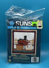 NEW SEALED Sunset Sharing Her Harvest Counted Cross Stitch Kit 5x5 1986