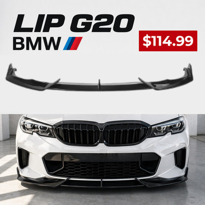 BMW G20 LCI 2023-2025 Front Bumper Lip Gloss Black 320i 330i M340i M Sport