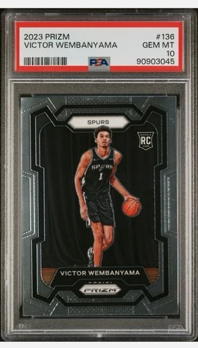 2023 Panini Prizm Victor Wembanyama RC #136 PSA 10 Gem Mint Spurs