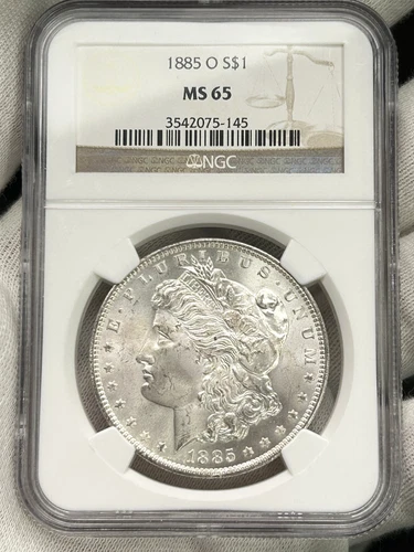 1885-O $1 Morgan Dollar NGC MS65 New Orleans 90% Silver US Coin
