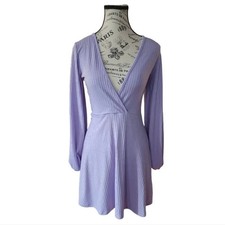 Boohoo Long Sleeve Purple Dress Size 4