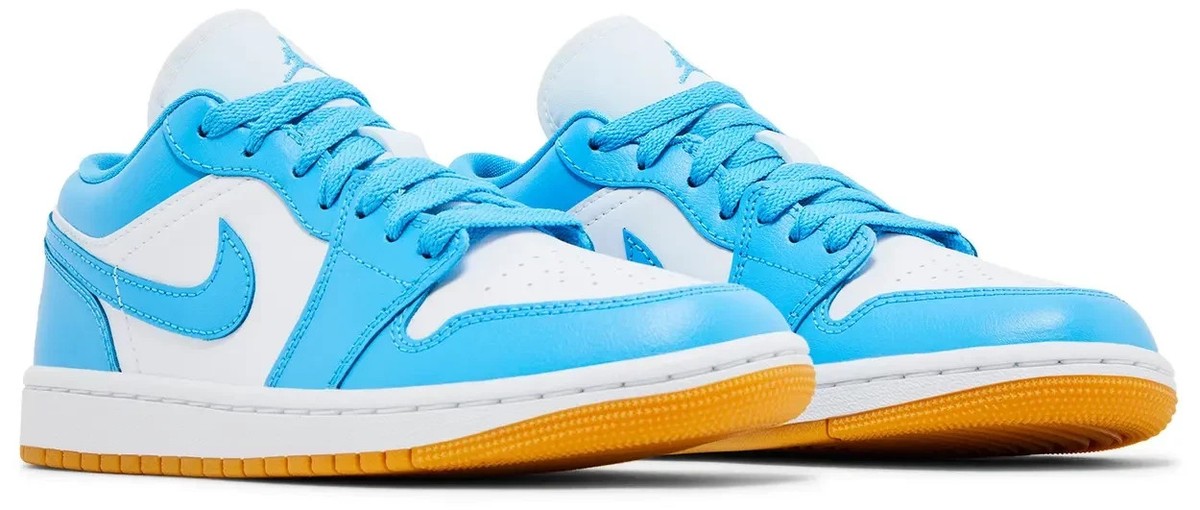 Nike Air Jordan 1 Low Dark Powder Blue UNC Retro DC0774-104 Womens