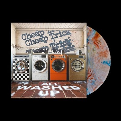 CHEAP TRICK ALL WASHED UP Clear with Orange + Blue Marble Ltd Ed Vinyl NEU OVP