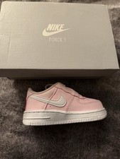 Nike Force 1 Toggle TD Toddler Size 6C Pink Foam/White
