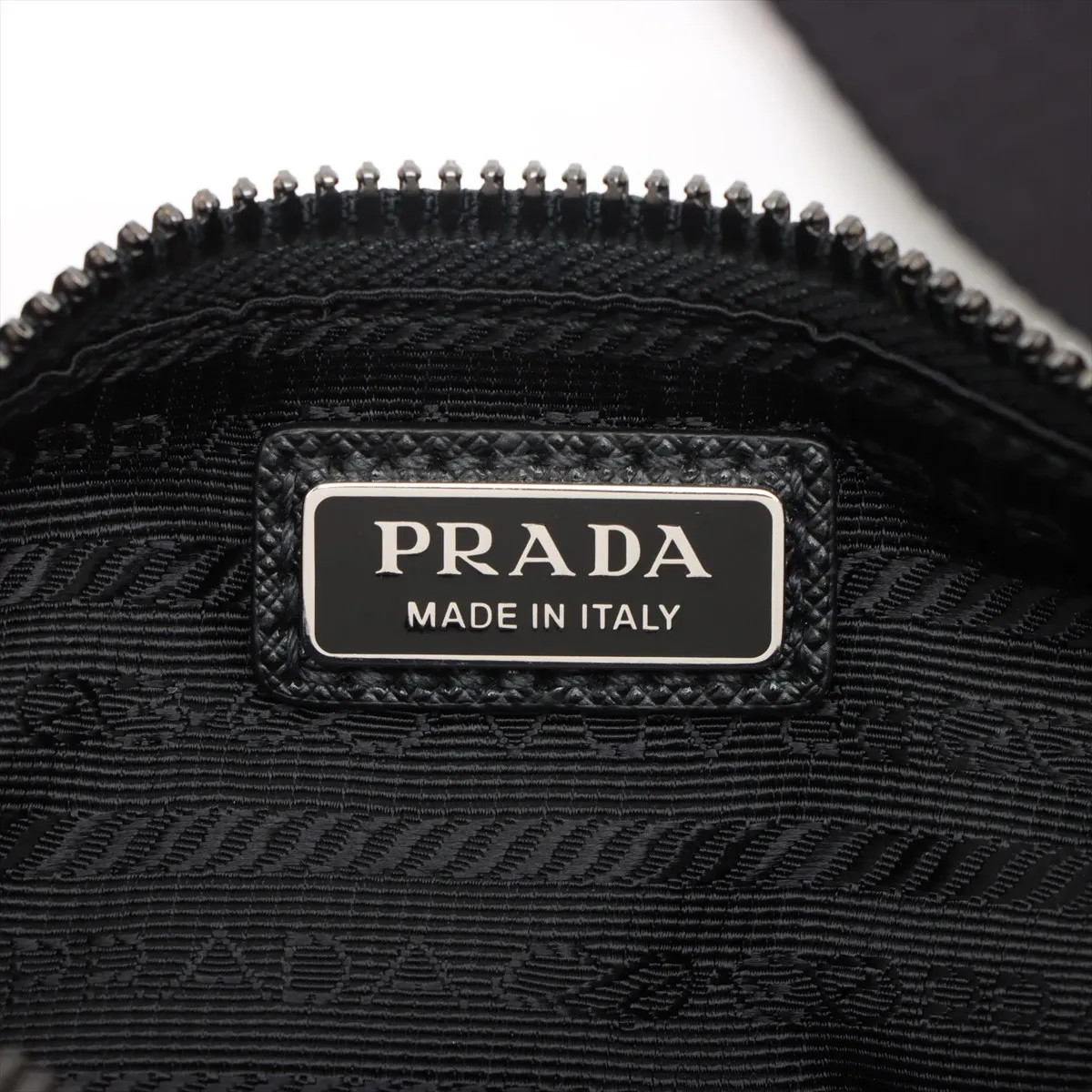 Prada Saffiano x test nylon x leather Waist Bag Black thumbnail 8