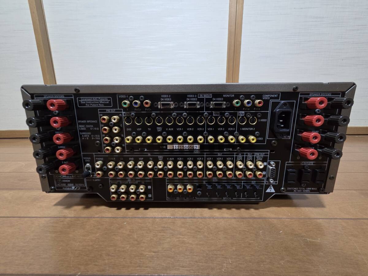 DENON AVC-A11SR AV Surround Amplifier Silver w/ RC-899 Remote