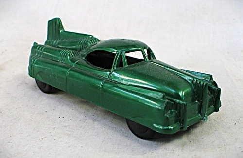 Vintage 1950's Plastic Green Space Car  by Marx  USA
