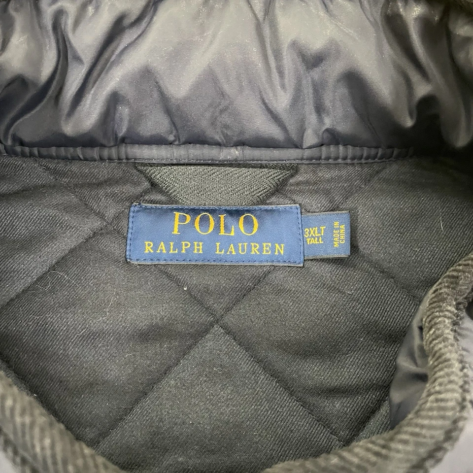 Polo Ralph Lauren Hombre Talla 3XLT Azul Marino Acolchado Chaleco Chaqueta Sin Mangas LEER Foto 4 de 4