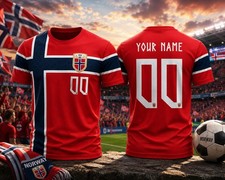 HOT! Custom Nor.way 2026 World Soccer Name & ...