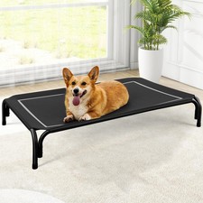 Elevated Dog Bed, Raised Outdoor Dog Bed for Medium Sized Dog, Portable Cooli...
