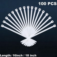 Nylon Universal Cable Tie Buckle, Heavy Duty Self-Locking Nylon Zip Ties Holder