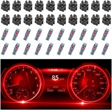 20pcs Car Led Dash Lights - Super Bright Instrument Cluster Light Bulbs White