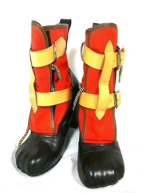 Vivienne Westwood Cat Paw Bondage Boots Belt Red Size:UK5 Used | eBay