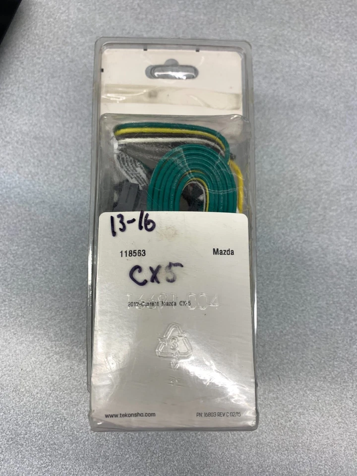 Tekonsha 118563 T-One 线束 4 杆平拖车连接器马自达 CX-5 — 第 3/4 张图片