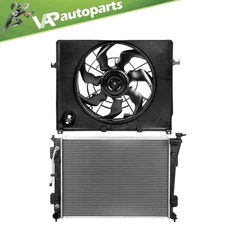 Engine Aluminum Radiator And Cooling Fan Kit For 2011-2012 Hyundai Sonata 2.4L