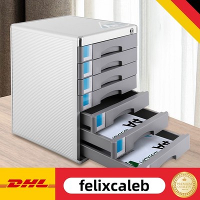Dokumentenaufbewahrungsbox mit 7 Fächern Schublade Desktop File Organizer