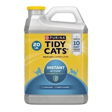 Instant Action Clumping Cat Litter Natural Low Dust Odor Control 20 lb Jug