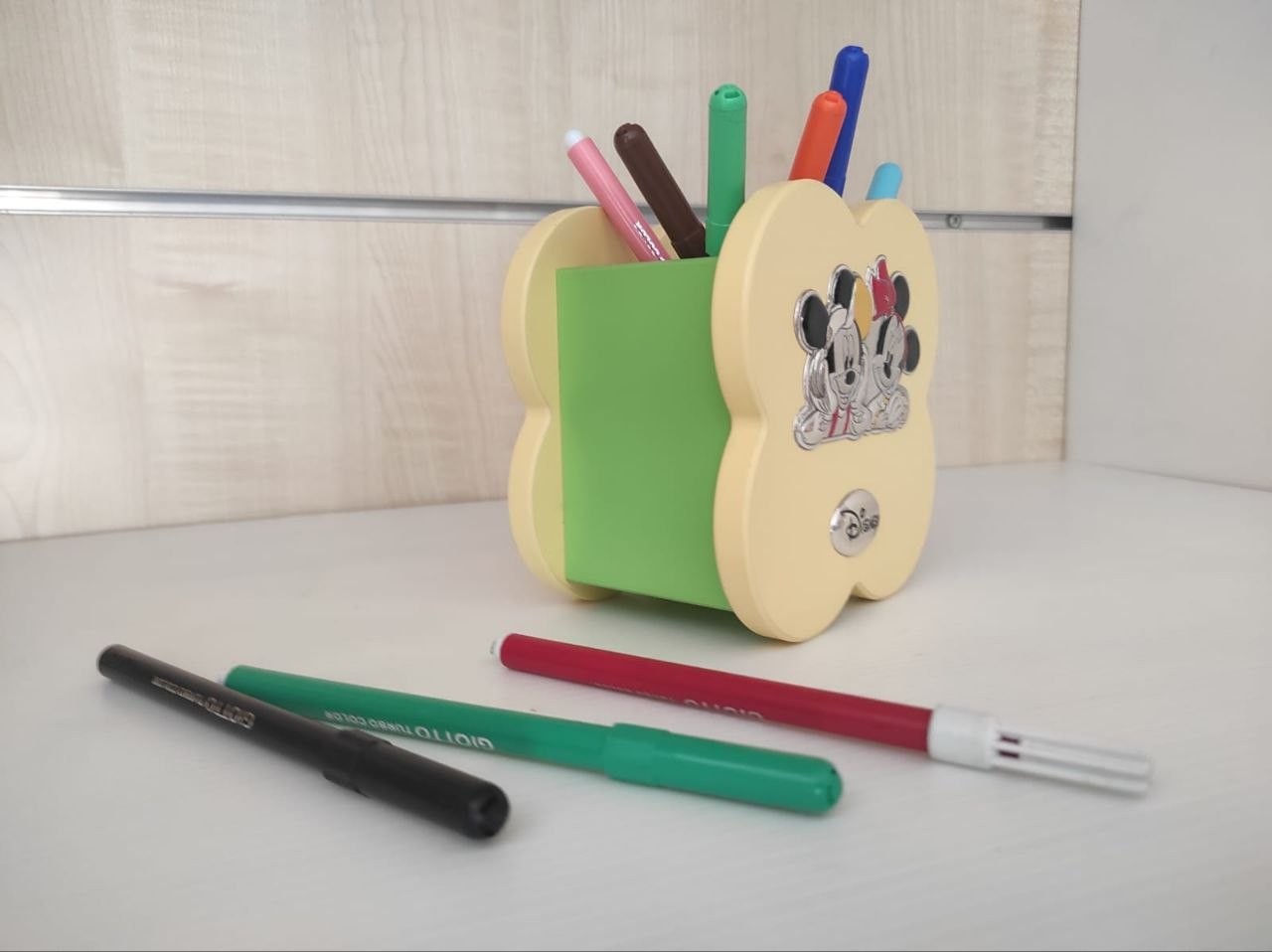 Disney Portamatite Legno Con Lamina In Argento 13 cm — foto 2