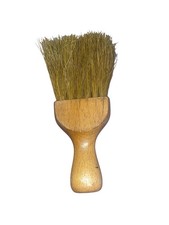 Vtg Wood Shaving Brush With Bristle Hair 3 Wide X 5.5 Long Appears Unused