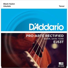D'Addario EJ65T Pro-Arte Custom Extruded Tenor Nylon Ukulele Strings Black