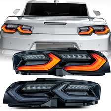 Led Tail Lights Lr Pair C8 Style For 2019-23 Chevrolet Chevy Camaro Smoke Lens Led Tail Lights Lr Pair C8 Style For 2019-23 Chevrolet Chevy Camaro Smoke Lens